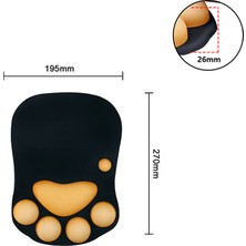 Keluofu Silikon Bilek Koruyucu Mouse Pad (Yurt Dışından)