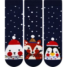 Bross Karlı Baskılı Havlu Erkek Çocuk Çorabı