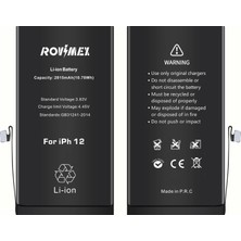 Rovimex Apple iPhone 12 Rovimex Batarya Pil