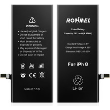 Rovimex Apple iPhone 8g Rovimex Yüksek Kapasite Batarya Pil
