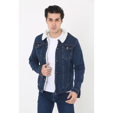 Comstarmoda Erkek Içi Kürklü Kot Ceket