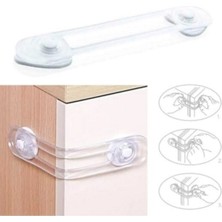 Lira Bebek Çocuk Güvenlik Dolap ve Çekmece Kilidi 5 Adet Çok Amaçlı Çocuk Emniyet Kilidi 5 Adet