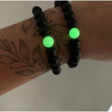 Made For Youu Karanlıkta Parlayan Doğaltaş Çift Bilekliği