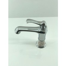 Prima Seramik Desenli Krom Lavabo Bataryası