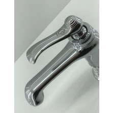 Prima Seramik Desenli Krom Lavabo Bataryası