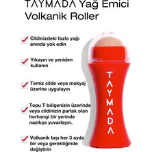 Taymada - Volkanik Roller Yağ Emici Doğal Volkanik Taş Cilt Matlaştırıcı Masaj Aleti