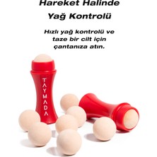 Taymada - Volkanik Roller Yağ Emici Doğal Volkanik Taş Cilt Matlaştırıcı Masaj Aleti