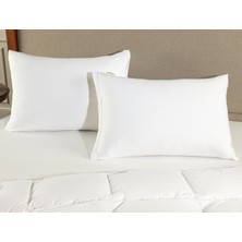 Madame Coco Valeria Penye 2'li Yastık Kılıfı - Beyaz