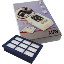 MFS Nilfisk Select Comfort White Uyumlu 4’lü Toz Torbası ve Hepa Filtre Seti