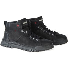 Bulldozer 230005 Siyah Nubuk %100 Deri Erkek Kışlık Bot