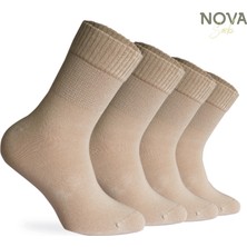 Nova Socks Erkek 4'lü Bambu Lastiksiz Sıkmayan Extra Rahat Şeker Çorabı / Çorap