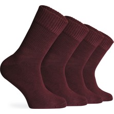 Nova Socks Erkek 4'lü Bambu Lastiksiz Sıkmayan Extra Rahat Şeker Çorabı / Çorap