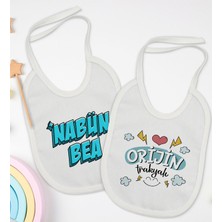 Bk Kids Nabün Bea ve Orjin Trakyalı Tasarımlı 2’li Beyaz Mama Önlüğü-1