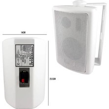 Unıiversal CTR-6WT 16CM 100 Volt Trafolu Beyaz Sütun Hoparlör