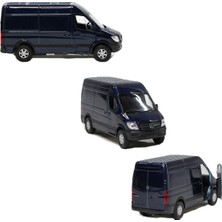 Toyaş Mercedes Benz Sprinter Çek Bırak Metal Oyuncak Araba 12 cm Lacivert