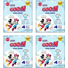 Goo.N Mutlu Bebek Bebek Bezi Jumbo Paket 4 Beden 4 x 32'li