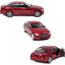 Toyaş Mercedes Benz E400 Çek Bırak Metal Oyuncak Araba 12 cm Kırmızı