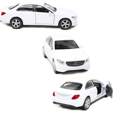 Toyaş Mercedes Benz E400 Çek Bırak Metal Oyuncak Araba 12 cm Beyaz