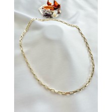 14 Kuyumculuk 4 mm Kalın Ataş Zincir 50CM