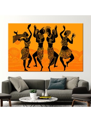 Kayra Export 1 Parça Kanvas Tablo, Afrika Kanvas, Desen Kanvas Baskı, Safari Duvar Süsü,