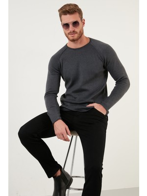 Buratti Regular Fit Bisiklet Yaka Pamuklu Kazak Erkek Kazak 6353420