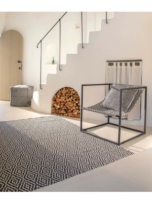 Keyf Küp Berjer Siyah Beyaz B22084A