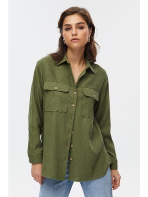 Stella Pulvis Düğme Detaylı Kadın Gömlek