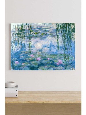 Postermanya Water Lilies - Nilüferler-Claude Monet Sanatsal Kanvas Tablo