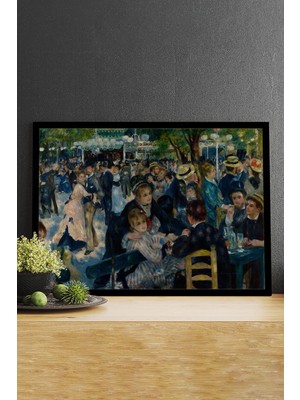 Postermanya Galette Değirmeni - Auguste Renoir Sanatsal Çerçeveli Tablo