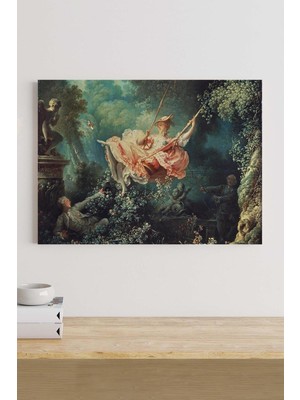 Postermanya The Swing - Jean Honore Fragonard Sanatsal Kanvas Tablo