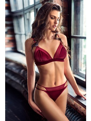 Miorre Bliss Velvet Tül Detaylı Kadife Bralet Takım