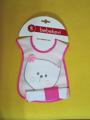 Bebekevi Ağız Mendili Sıvama Önlüğü Kedi Model