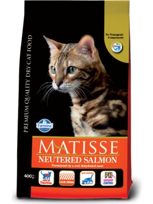 Matisse Somonlu Kısırlaştırılmış Kedi Maması 1 Kg. Metal Açk. Pkt.