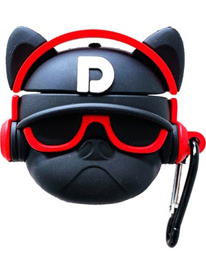 E2M Air-podss Pro Kılıf Star Bulldog Kırmızı