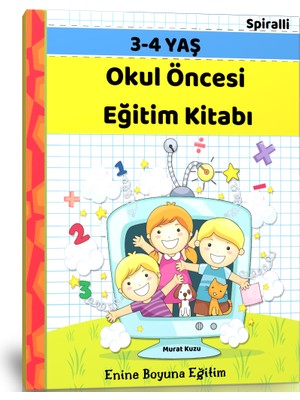 3-4 Yaş Okul Öncesi Eğitim Kitabı (Ciltli)