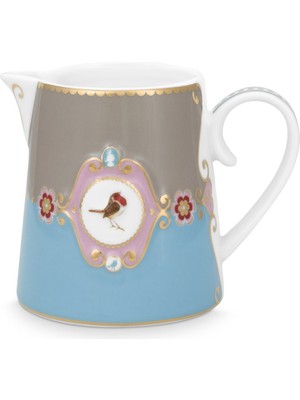 Pip Studio Love Birds Mavi Haki Madalyon Desenli Sütlük 270 ml