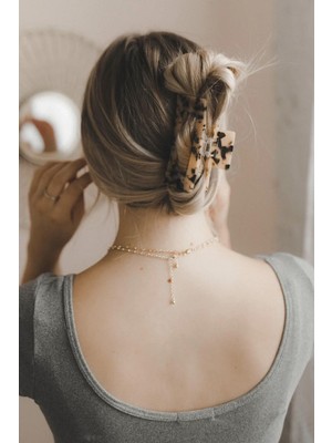 New Obsessions Dikdörtgen Lüks Kemik Büyük Mandal Toka