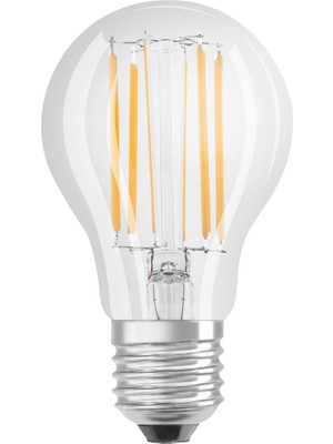 4058075112360 LED Klasik A75 Filaman Sarı Işık 1055 Lümen E27 Duy Ampul