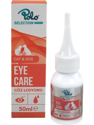 Polo Göz Losyonu 50ML Kedi ve Köpekler İçin İrritasyon Giderici Steril Temizleyici