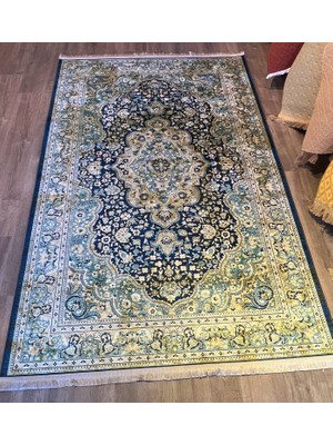 Rugs Modern Mira Vintage 2115 Yeşil Turkuaz Etnik Eskitme Halı