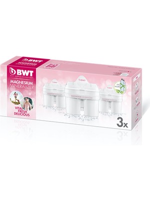 Bwt Sürahi Su Arıtma Filtresi  Magnezyumlu 3lü Kutu