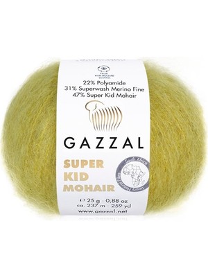 Gazzal Süper Kid Mohair 64405 25GR El Örgü Ipi