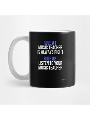 Pixxa Music Teacher - Müzik Öğretmeni Kuralları Kupa Bardak