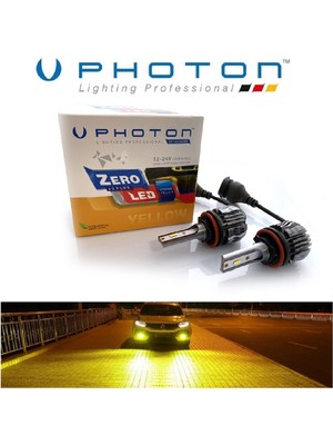 Photon H11 LED Xenon Oto Ampul  Zero Fansız Sarı