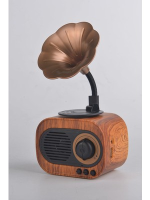 V-Like Bluetooth Hoparlör Vk-B5 Gramafon Nostalji Radyo