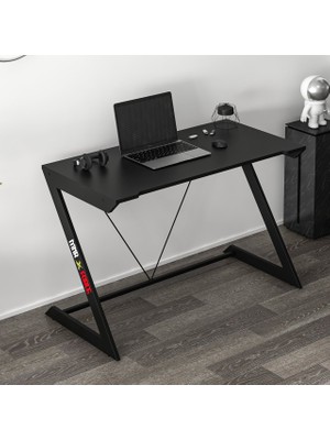 Zoned Metal Ayaklı Çalışma Masası-Siyah