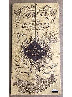 Ema Harry Potter Marauder's Map Çapulcu Haritası