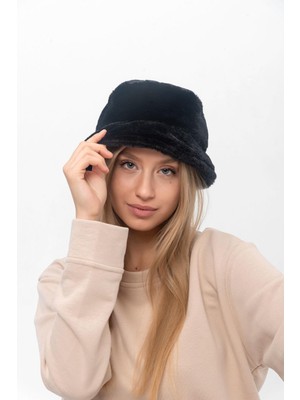 Saria Moda Peluş Bucket Şapka