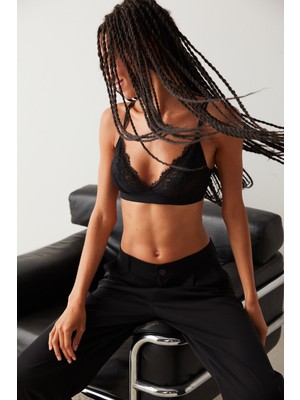 Penti Siyah Glam Lace Sütyen