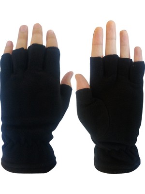Gardening Eldivenler SAVEX.006 Polar Yarım Parmak Siyah Eldivenler Kaliteli Malzeme ile Rahat Kullanım Sunar